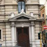 Entrata della vecchia chiesa del Sacro Cuore 